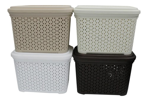 Rotin plastique rangement - plastique,
