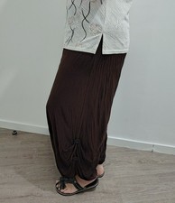 Sarouel marron froissé très