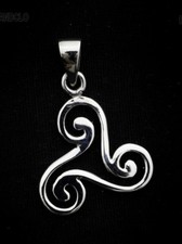 Pendentif Celtique Triskell en Argent massif 925 Peterandclo  K39D 6876
