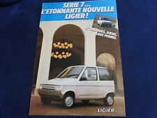 catalogue depliant ligier serie 7 microcar voiturette sans permis