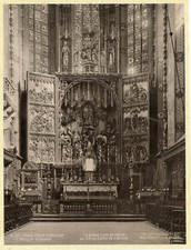 Pologne, Cracovie, Le Grand Autel de l'église de Notre-Dame de Cracovie, Kr