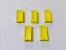 LOT X5 DOMINOS JAUNE DU JEU