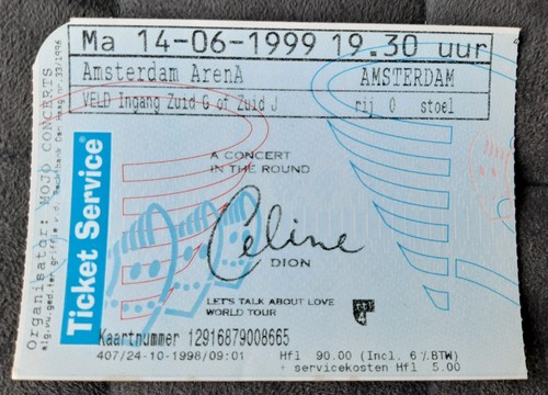 Ticket billet used place - ticket,