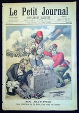 Le Petit Journal 1896 N°291 En Egypte / La veste à Crispi