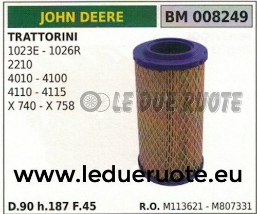M113621 filtre air tondeuse - m113621, À