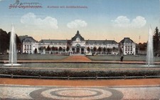Bad Oeynhausen Kurhaus Avec Bassin À Poissons Rouges Carte Postale 1918