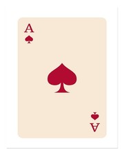 Affiche minimaliste Ace of