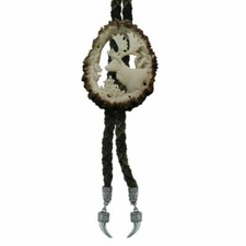 Cravate avec vrai bois de