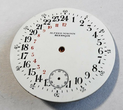 Cadran montre gousset emaille - cadran,