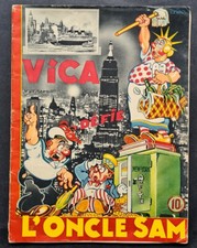 RARISSIME EO 1942 en BEL ÉTAT BD de PROPAGANDE NAZIE + VICA DÉFIE L'ONCLE SAM