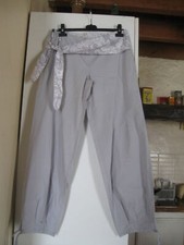 pantalon ample mode gris et