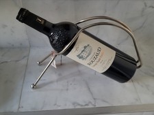 PORTE BOUTEILLE/SERVITEUR À VIN de table en métal support ressort design