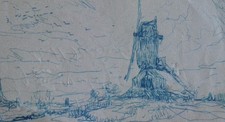 Alfred Théodore Bastien (1873-1955) (23) - encre - moulin