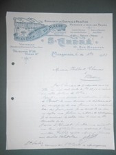 ancienne facture hôtel restaurant de la croix de malte Marseille 15 rue magenta