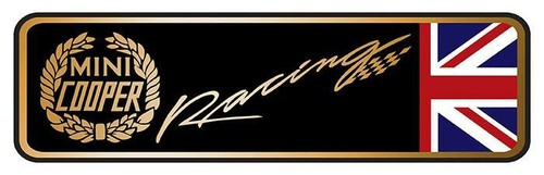 Mini cooper racing - racing, sticker