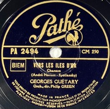Georges Guétary : bella Marie / Vers les îles d'or DISQUE 78 rpm PATHE PA 2494