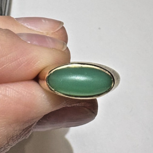 Bague vintage jade jadeite - bague, en