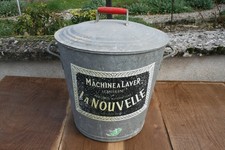 Ancienne lessiveuse galvanisée La Nouvelle n°3