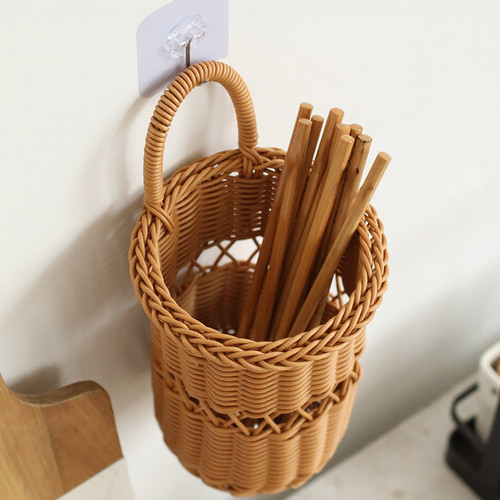 Panier rotin artificiel - panier, en