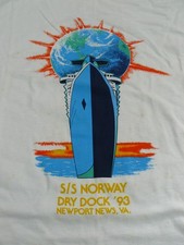 VINTAGE 90s S.S. NORWAY/ FRANCE CRUISE T- SHIRT TAILLE XL KING COTTON COLLECTION