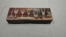 6 Verres cristal d'Arques modèle Pompadour 