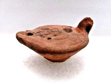 Lampe à huile en terre cuite " Ange "