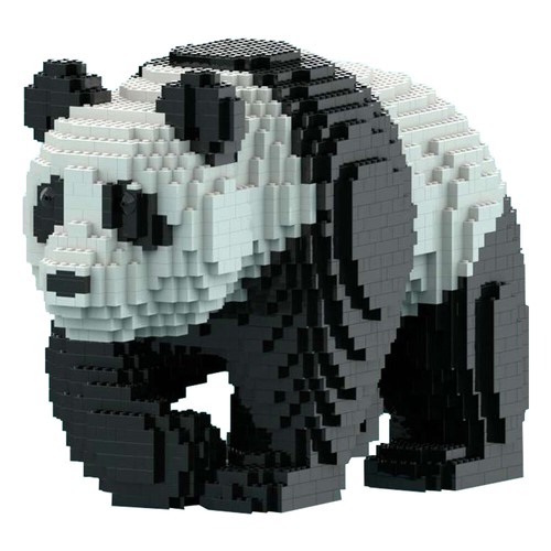 Walking panda statue - walking,