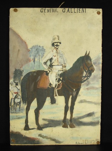 Aquarelle général gallieni - aquarelle,