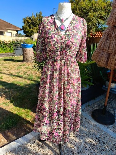 Robe longue fleurie morgan de - fleurie,