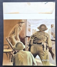 RARE GOUACHE ORIGINALE MICHEL