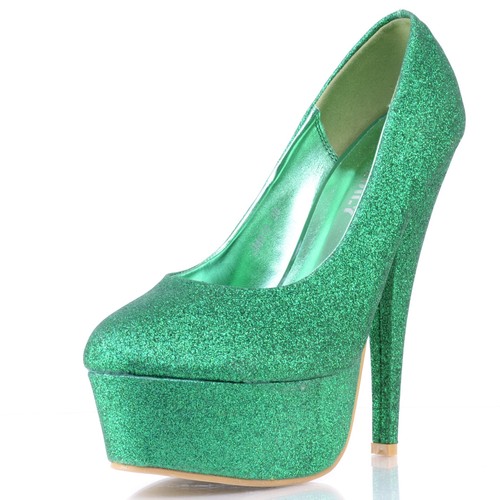 Escarpin talon haut pailletté - escarpin,