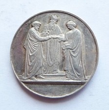 MEDAILLE DE MARIAGE argent
