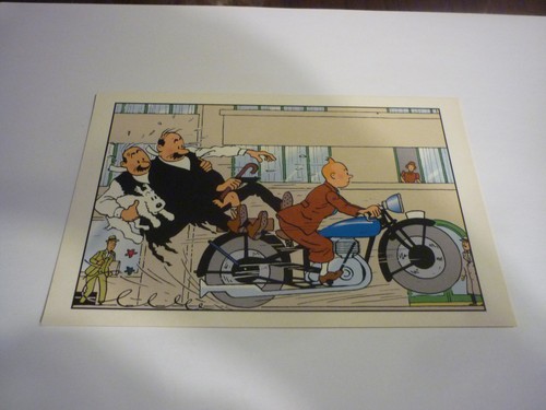 Carte postale 15x10 tintin - carte,
