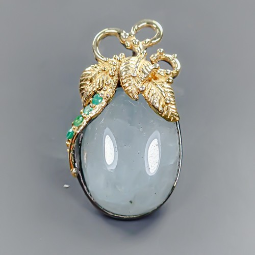 Pendentif aigue marine - pendentif, aigue-marine