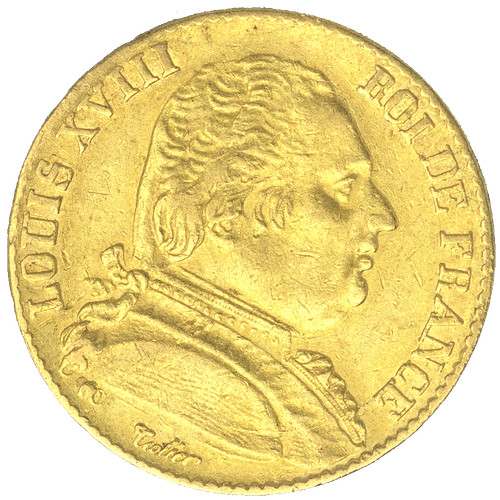 Louis xviii francs - louis, xviii-20