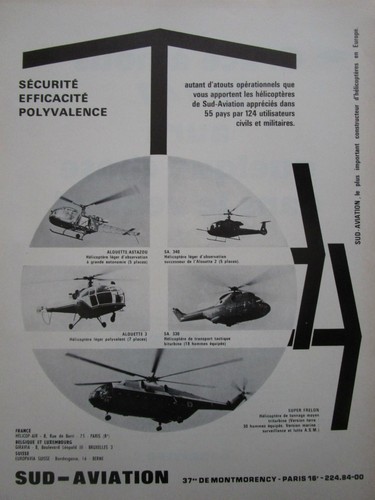 1968 pub sud aviation - sud,