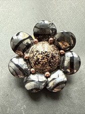 Ancienne Broche En Acier Art