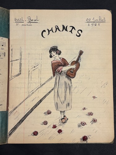 Edith borel cahier de chants - edith, ;
