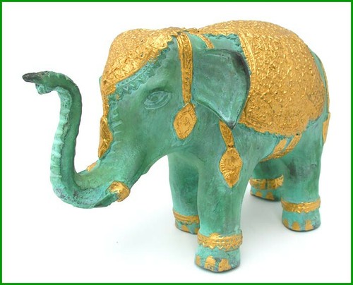 Statue bronze éléphant -  statue,