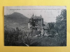 CPA CHÂTEAU d'URIAGE les BAINS Fort Écrite a L' ARTISTE PEINTRE René DEVILLARIS