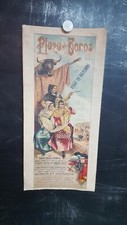 AFFICHE  ANCIENNE CORRIDA BAYONNE  VERS 1910, ?  LITHOGRAPHIE  45X21CM