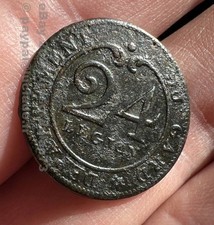 ANCIEN BOUTON MILITAIRE 24e