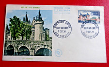 ENVELOPPE  FDC  1er JOUR : 1962 VANNES REMPARTS ILLUMINES