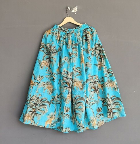 Indien coton turquoise girafe - indien,