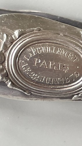 Pince sucre gravée p - à,