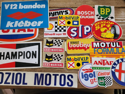 Lot autocollants garage - lot, d'