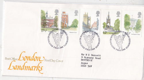 1980 london landmarks fdc - 1980,