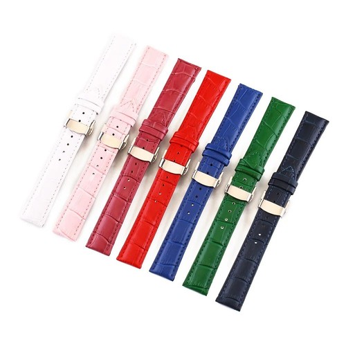 Bracelet montre cuir vert - montre, en