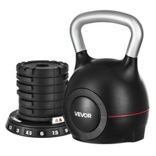 VEVOR Kettlebell Réglable avec 7 Niveaux de Poids 1,5/3/4,5/6/7,5/9/10 kg