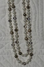 Multi Strand Faux Pearl and